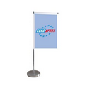 11-19.7" Metal Telescopic Flagpole with One Single Reverse Banner